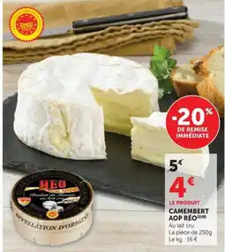 U Express Réo camembert offre