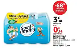 U Express Saint amand EAU MINERALE NATURELLE offre