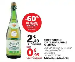 U Express DUJARDIN Cidre bouche offre