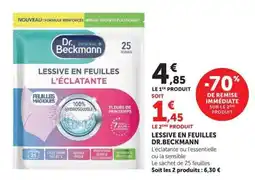 U Express Dr. Beckmann Lessive en feuilles offre