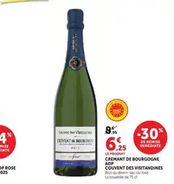 U Express COUVENT DES VISITANDINES CREMANT DE BOURGOGNE offre