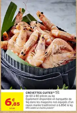 Intermarché CREVETTES CUITES offre