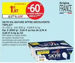 Intermarché Yoplait SKYR offre