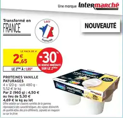 Intermarché Paturages Protéines Vanille offre