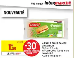 Intermarché Chabrior Panini à Garnir offre