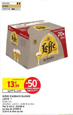 Intermarché Leffe Blonde offre