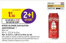 Intermarché AMSTERDAM BIÈRE BLONDE NAVIGATOR offre