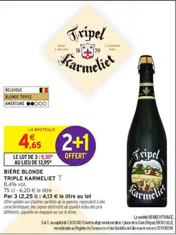 Intermarché Tripel Karmeliet offre