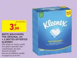 Intermarché Kleenex BOÎTE MOUCHOIRS offre