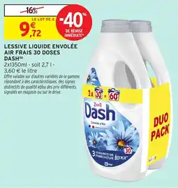 Intermarché Dash Lessive liquide Envolée offre