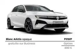 Opel Astra - blanc arktis opaque offre