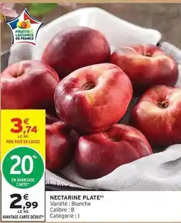 Intermarché Nectarine plate offre