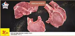 Intermarché Jean rosé - côte de porc élégnthe, carré, filet) offre