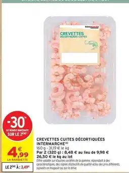 Intermarché Signal - crevettes cuites décortiquées offre