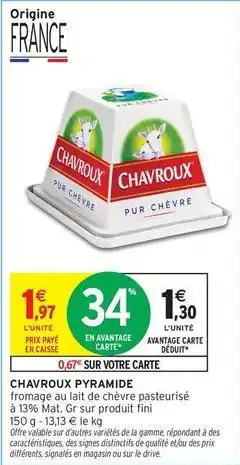 Intermarché Chavroux - pyramide offre