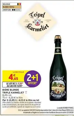 Intermarché Signal - bière blonde offre