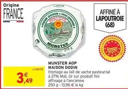 Intermarché Fini - munster aop offre