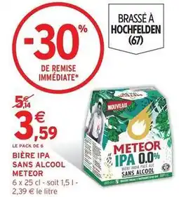 Intermarché Meteor - bière ipa sans alcool offre