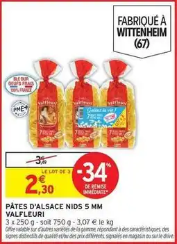 Intermarché La vie - pâtes d'alsace nids 5 mm offre