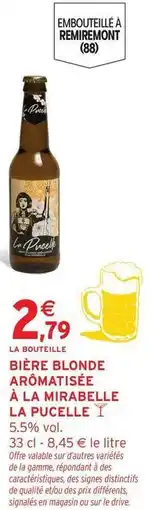 Intermarché Signal - bière blonde aromatisée à la mirabelle offre