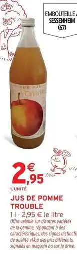 Intermarché Trouble - jus de pomme offre
