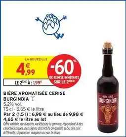 Intermarché Signal - bière aromatisée cerise offre