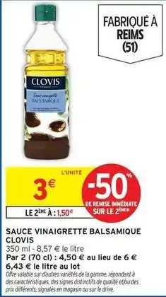 Intermarché Signal - sauce vinaigrette balsamique offre