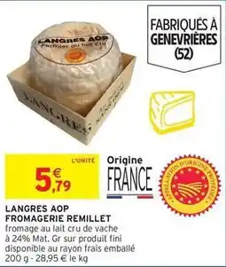 Intermarché Fini - fromagerie aop offre