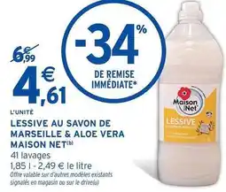Intermarché Signal - lessive au savon de marseille & aloe vera offre