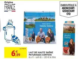 Intermarché Paturages - lait de haute saone offre