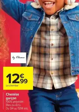 Carrefour Drive Chemise garçon offre