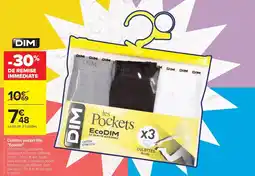 Carrefour Drive DIM Culottes pocket fille "Ecodim" offre