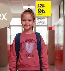 Carrefour Drive Sweat enfant offre