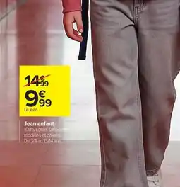 Carrefour Drive Jean enfant offre