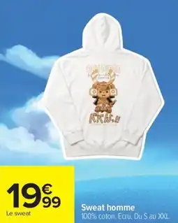 Carrefour Drive Sweat homme offre