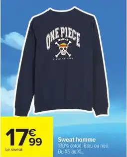 Carrefour Drive Sweat homme offre