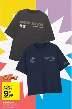 Carrefour Drive DRAGON BALL T-shirt homme offre