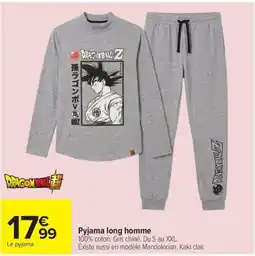 Carrefour Drive DRAGONBALLZ Pyjama long homme offre
