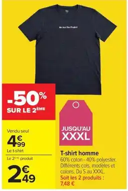 Carrefour Drive T-shirt homme offre