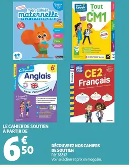 Auchan Découvrez nos cahiers de soutien offre