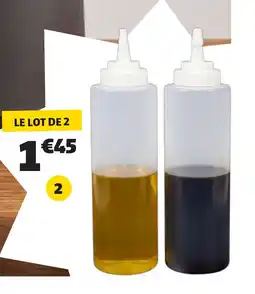 GiFi 2 bouteilles à sauce offre