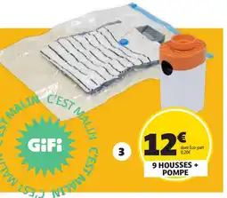 GiFi 9 housse vide-air et pompe incluses offre
