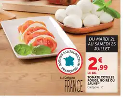 Super U Tomate cotelee rouge, noire ou jaune offre