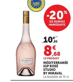 Super U STUDIO BY MIRAVAL Méditerranée igp rosé offre