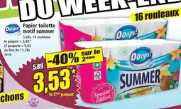 Norma Oops! papier toilette motif summer offre