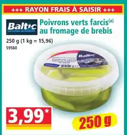 Norma Baltic poivrons verts farcis au fromage de brebis offre