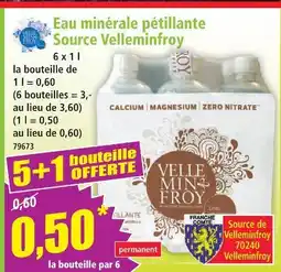 Norma Velleminfroy eau minérale pétillante source velleminfroy offre