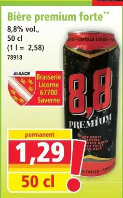Norma Bière premium forte offre