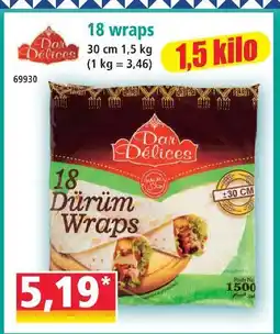 Norma 18 wraps offre