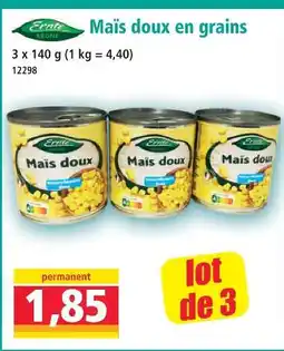 Norma Ernte krone maïs doux en grains offre
